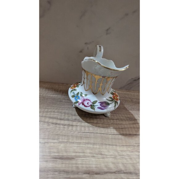 Royal Danube, Small Pitcher with Floral Design, Gold Trim, cottage tea party - Picture 7 of 10